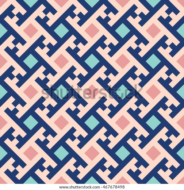 Iranian Tiles Pattern Islamic Geometric Art Stock Vector (Royalty Free ...