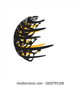 Iranian typography designed in a circle. Persian poem translated as: I have never seen such a beautiful visa