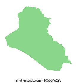 Iraq Asian country map