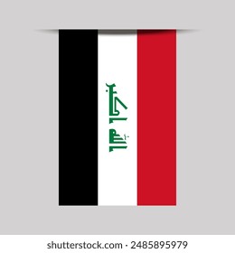 Ilustración vectorial de Bandera de Anuncio de Iraq