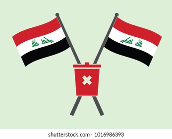 Iraq Emblem Trash