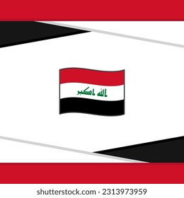 Iraq Flag Abstract Background Design Template. Iraq Independence Day Banner Social Media Post. Iraq Vector