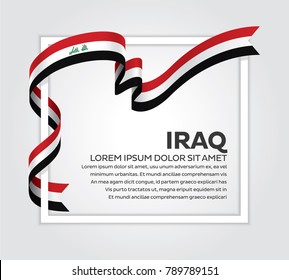 Iraq flag background