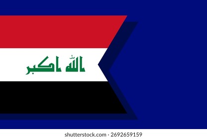 Iraq flag banner vector
Vector banner with flag