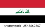 Iraq Flag Illustration Premium Quality High Resolution 300DPI