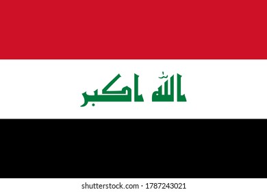 vector de imagen de la bandera de Iraq. EPS.file.