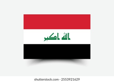 Iraq flag official colors and proportion digital vector illustration