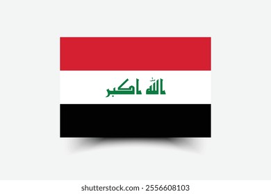 Iraq flag official colors and proportion digital vector illustration