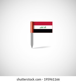 Iraq flag pin