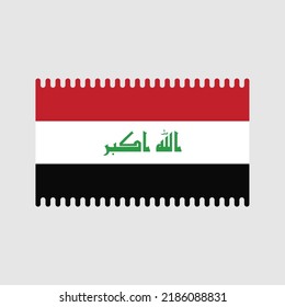 Irak Flag Vektor. Nationalflagge