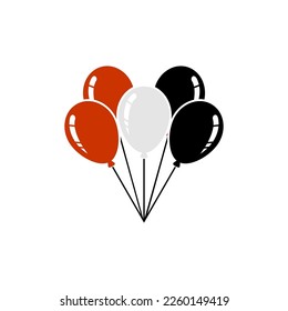 Icon-Set für die Irak-Fahne, Icon für den Unabhängigkeitstag, Vektorsymbol