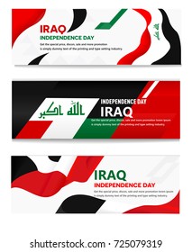 Iraq independence day abstract background design coupon banner and flyer, postcard, celebration vector illustration landscape