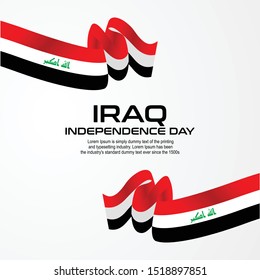 Iraq Independence Day Celebration Creative Design Illustration Vector Template