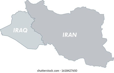 Iraq And Iran Map Middle East