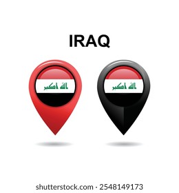 Iraq Location icon, Iraq Country Flags Location icon, Location clipart icon