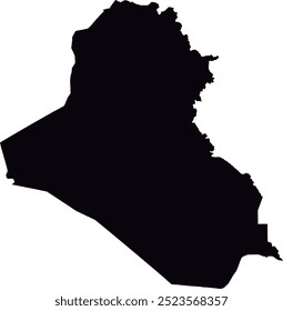 IRAQ MAP with its administrative divisions and regions