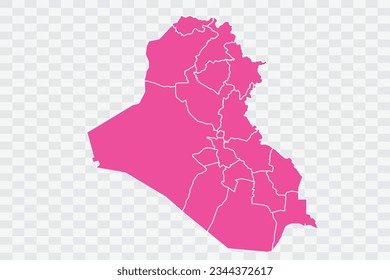 Iraq Map Fuscia Color Background quality files png