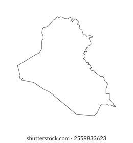 Iraq map icon illustration design