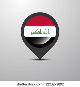 Iraq Map Pin