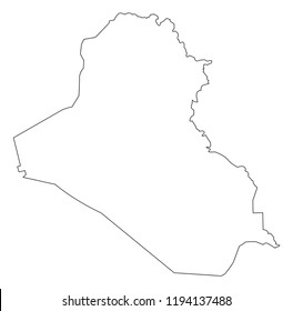 Iraq outline map