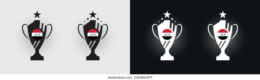 Pokal-Pokal-Champion im Irak, Vektorgrafik