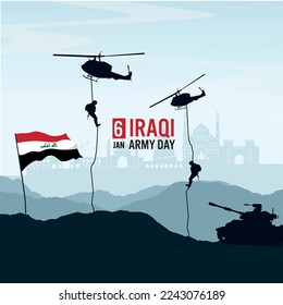 Iraqi Army Day illustration Design