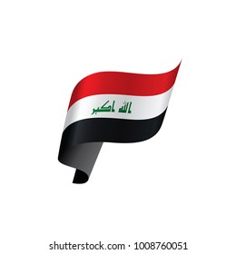 Iraqi flag, vector illustration