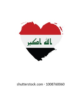 Iraqi flag, vector illustration