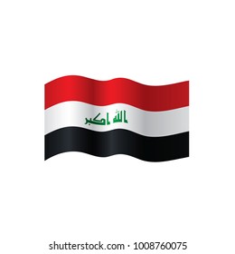 Iraqi flag, vector illustration