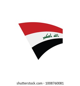 Iraqi flag, vector illustration