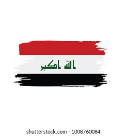 Iraqi flag, vector illustration
