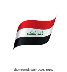 Iraqi flag, vector illustration