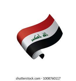 Iraqi flag, vector illustration
