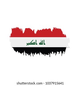 Iraqi flag, vector illustration