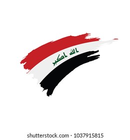 Iraqi flag, vector illustration