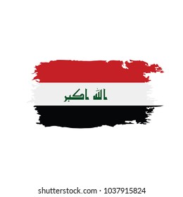 Iraqi flag, vector illustration