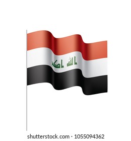Iraqi flag, vector illustration