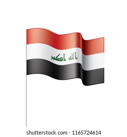 Iraqi flag, vector illustration