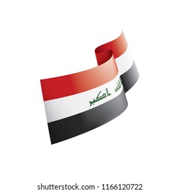 Iraqi flag, vector illustration on a white background