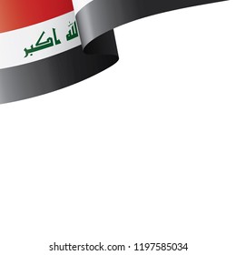 Iraqi flag, vector illustration on a white background