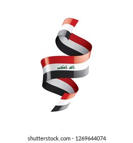 Iraqi flag, vector illustration on a white background