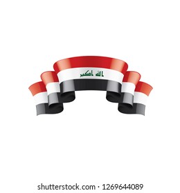 Iraqi flag, vector illustration on a white background
