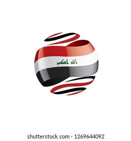 Iraqi flag, vector illustration on a white background