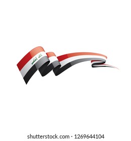 Iraqi flag, vector illustration on a white background