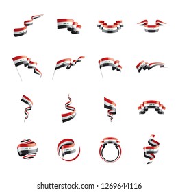 Iraqi flag, vector illustration on a white background