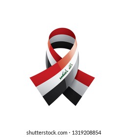 Iraqi flag, vector illustration on a white background
