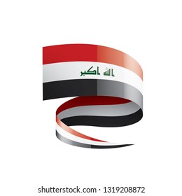 Iraqi flag, vector illustration on a white background