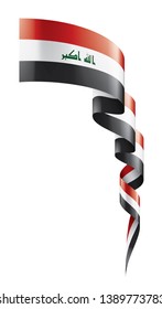 Iraqi flag, vector illustration on a white background