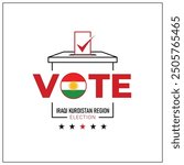 Iraqi Kurdistan Region voting, going to vote, voting, hand leaving vote, positive vote, negative vote, hand leaving paper in ballot box, elections, election of ruler.