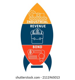 IRB - Industrial Revenue Bond acronym. business concept background. vector illustration concept with keywords and icons. lettering illustration with icons for web banner, flyer, landing pag